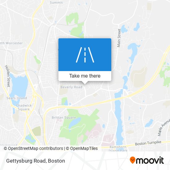 Mapa de Gettysburg Road