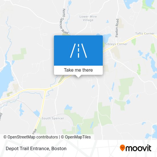 Depot Trail Entrance map