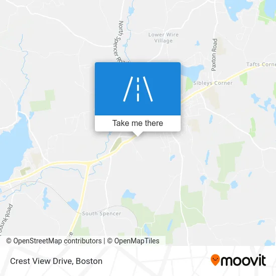 Crest View Drive map