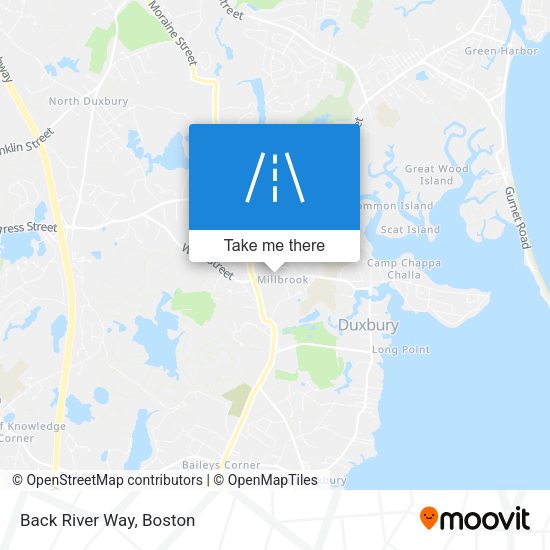Mapa de Back River Way
