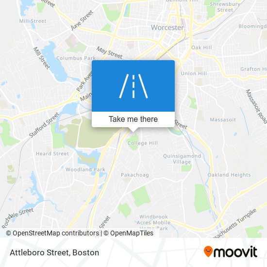 Attleboro Street map