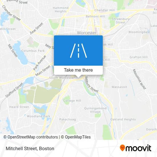 Mitchell Street map