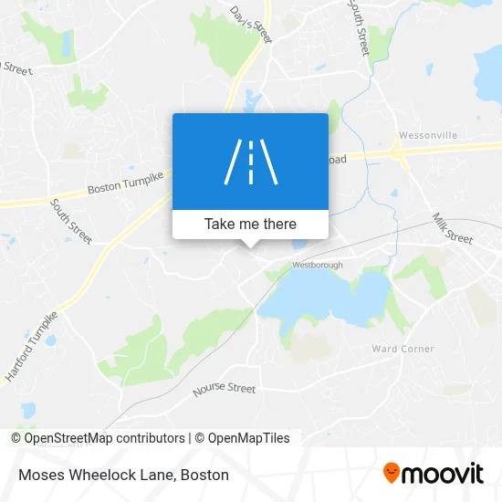 Moses Wheelock Lane map