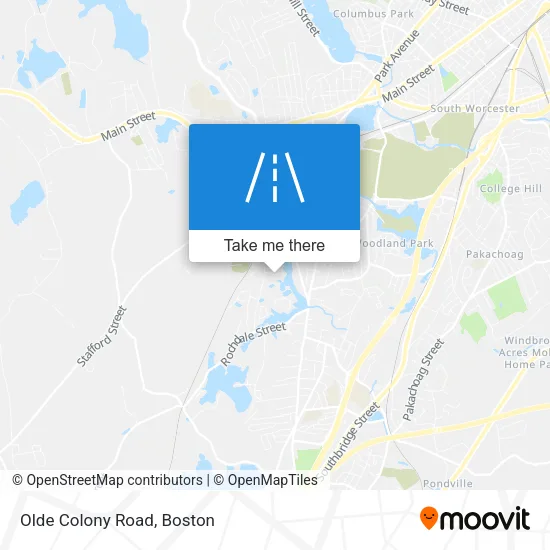 Olde Colony Road map