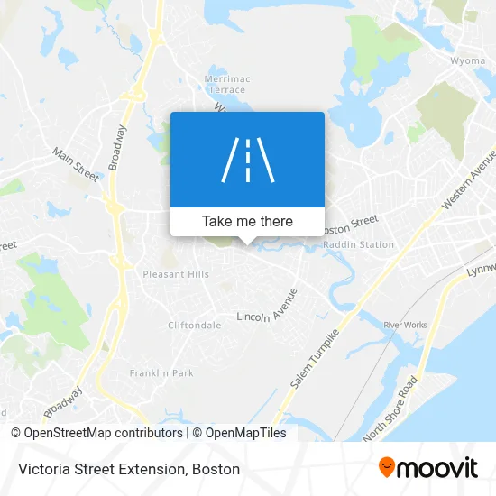 Victoria Street Extension map