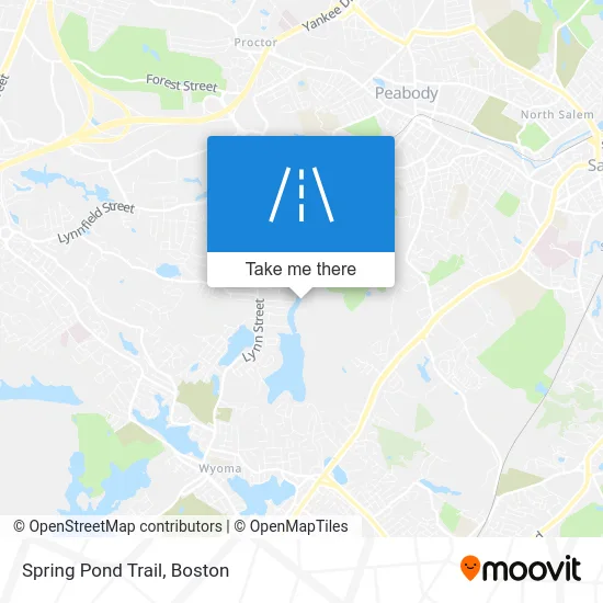 Spring Pond Trail map