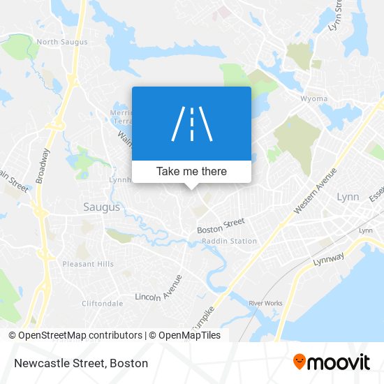 Mapa de Newcastle Street