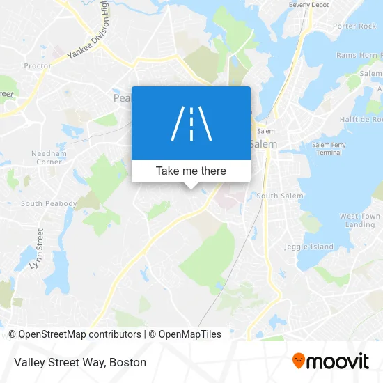 Valley Street Way map