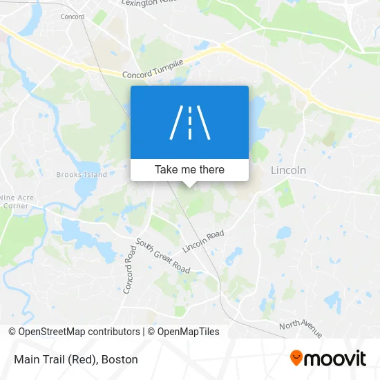 Main Trail (Red) map