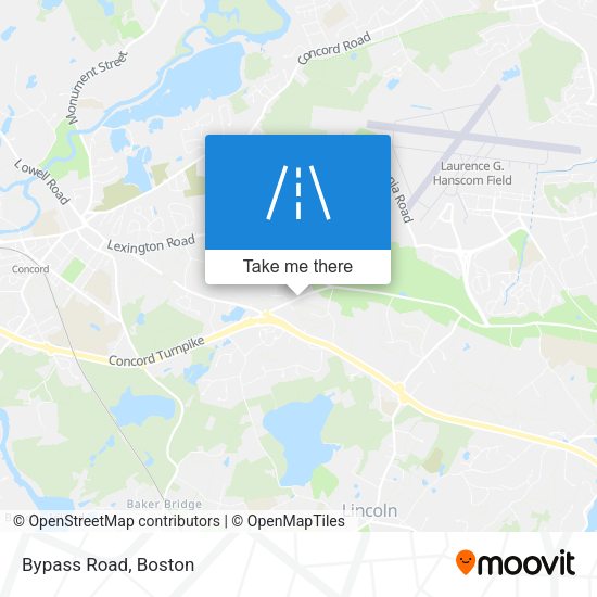 Mapa de Bypass Road