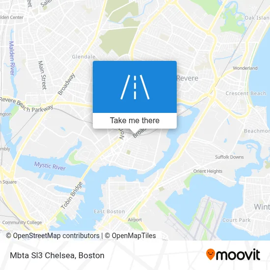 Mbta Sl3 Chelsea map