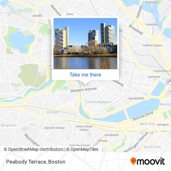 Mapa de Peabody Terrace