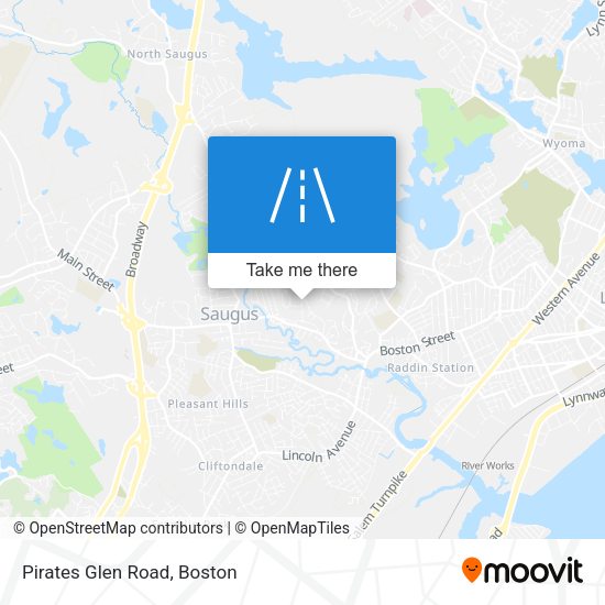 Mapa de Pirates Glen Road