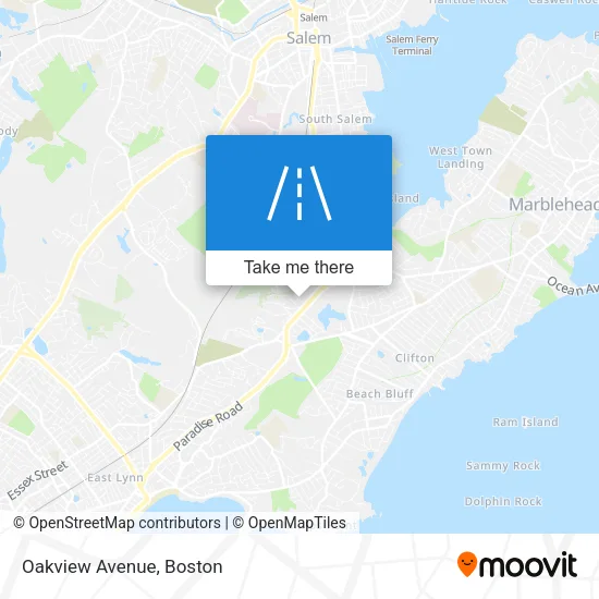 Mapa de Oakview Avenue