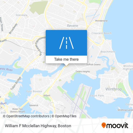 William F Mcclellan Highway map