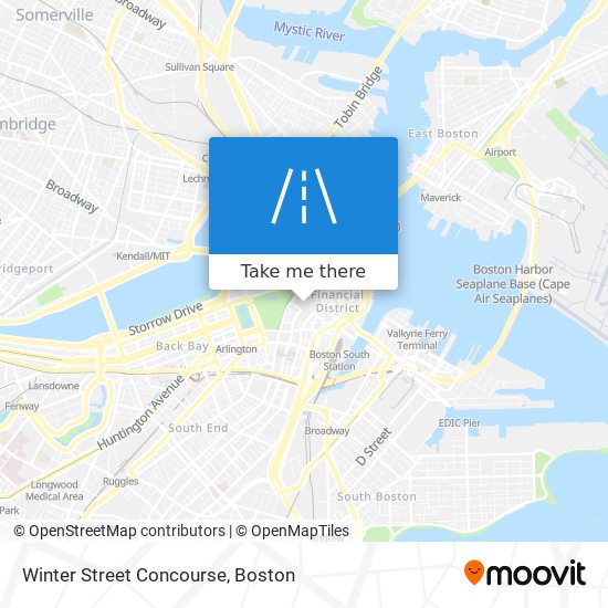 Winter Street Concourse map