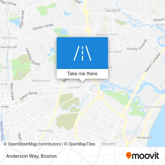 Anderson Way map