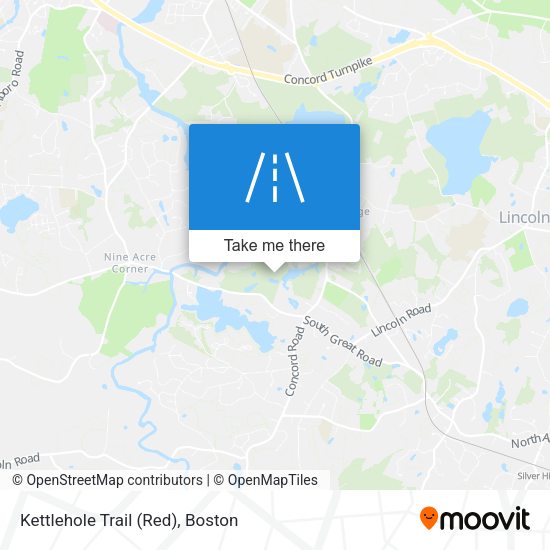 Mapa de Kettlehole Trail (Red)