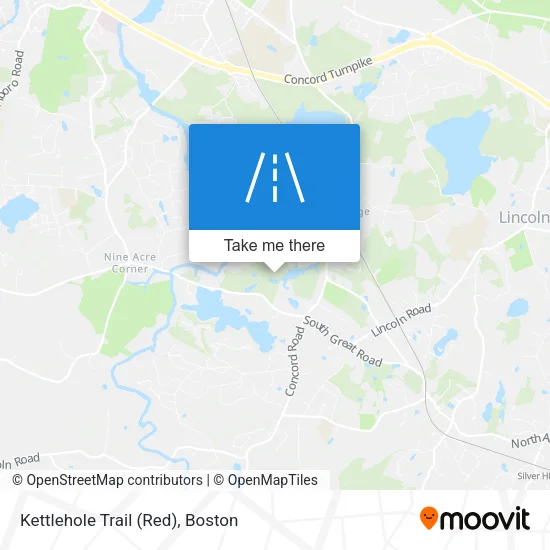 Kettlehole Trail (Red) map