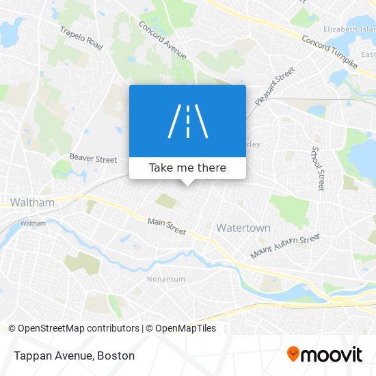 Mapa de Tappan Avenue