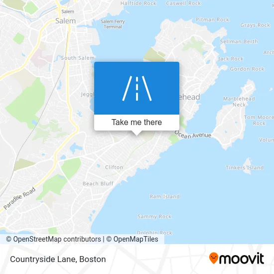 Countryside Lane map