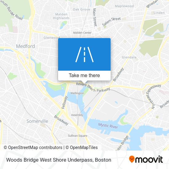 Woods Bridge West Shore Underpass map