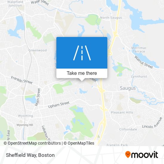 Mapa de Sheffield Way