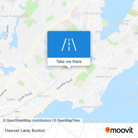Mapa de Hawser Lane