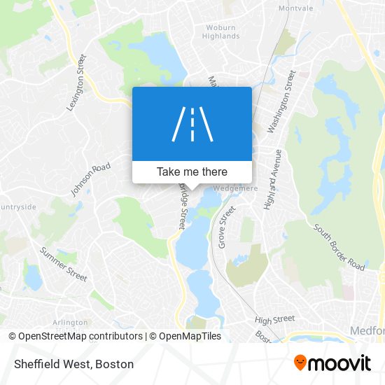 Mapa de Sheffield West