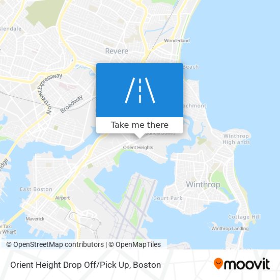 Mapa de Orient Height Drop Off/Pick Up