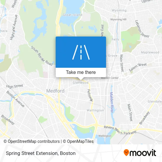 Spring Street Extension map