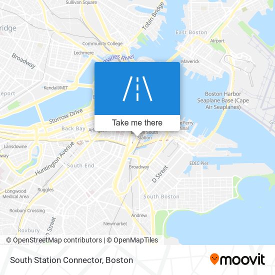 South Station Connector map