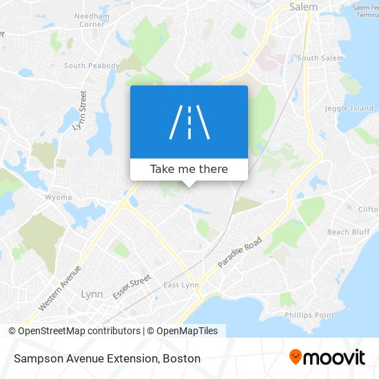 Sampson Avenue Extension map