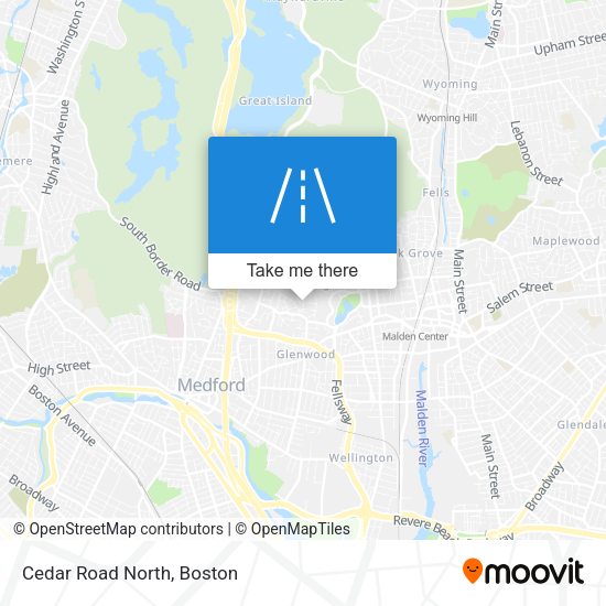Mapa de Cedar Road North