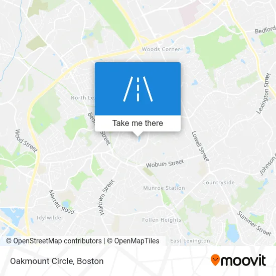 Oakmount Circle map
