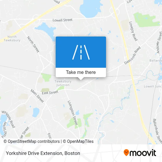 Yorkshire Drive Extension map