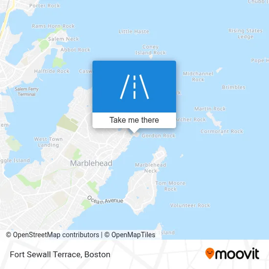 Fort Sewall Terrace map