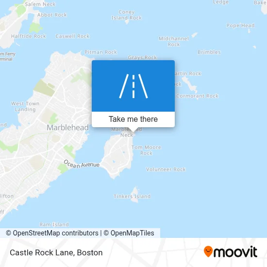Castle Rock Lane map