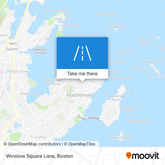 Winslow Square Lane map
