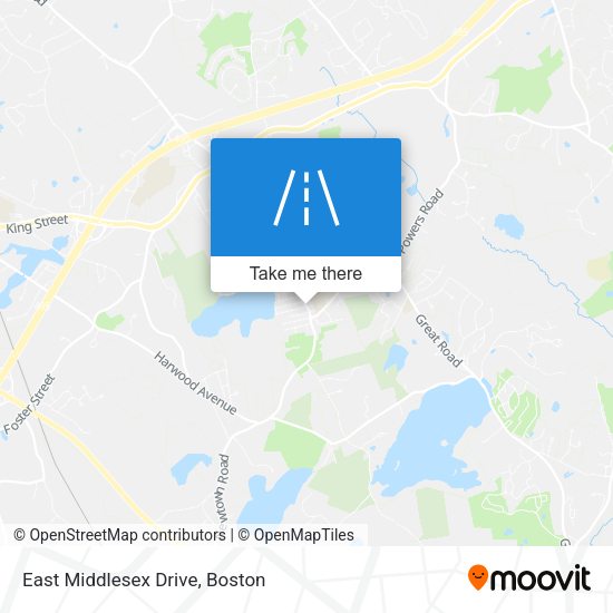 Mapa de East Middlesex Drive