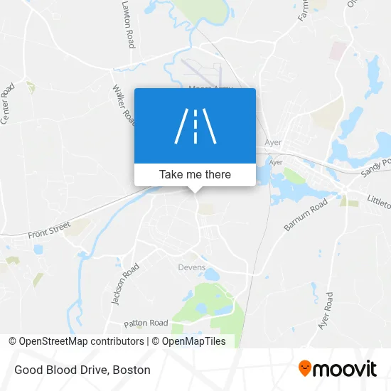 Good Blood Drive map