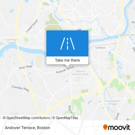 Andover Terrace map