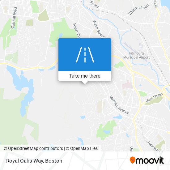 Royal Oaks Way map