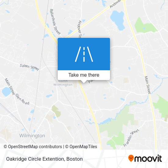 Oakridge Circle Extention map