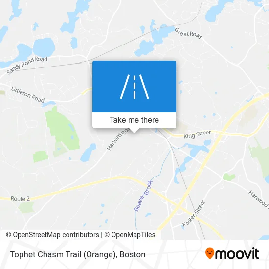 Tophet Chasm Trail (Orange) map