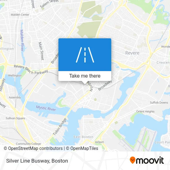 Silver Line Busway map