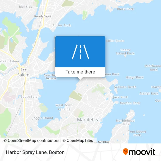 Harbor Spray Lane map