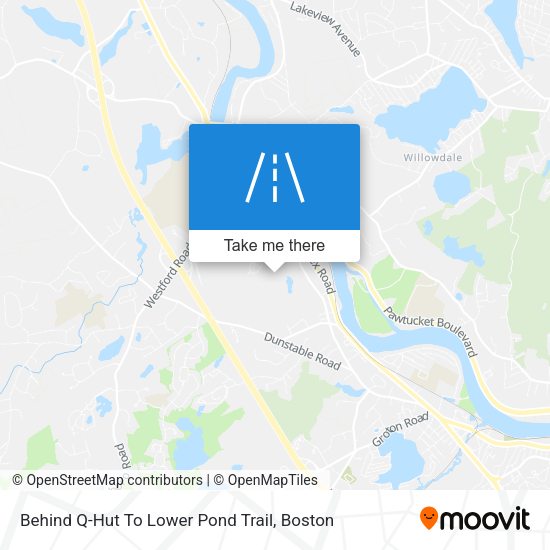 Behind Q-Hut To Lower Pond Trail map