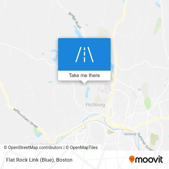 Flat Rock Link (Blue) map