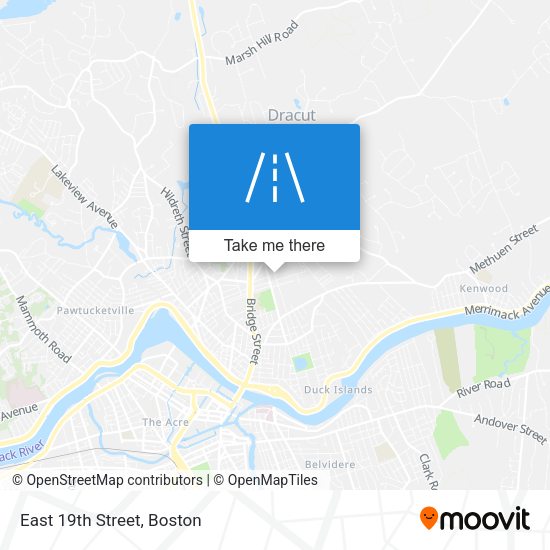 Mapa de East 19th Street